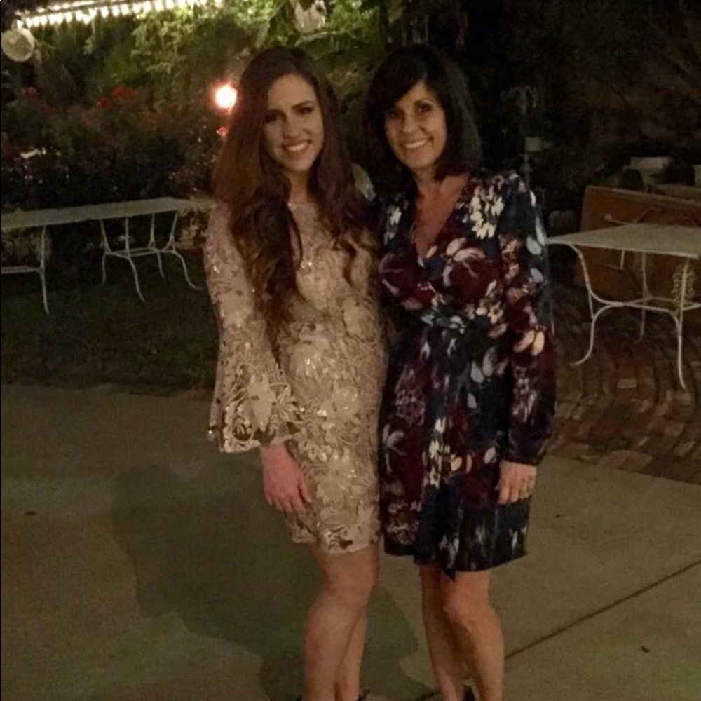 Gold dress worn once